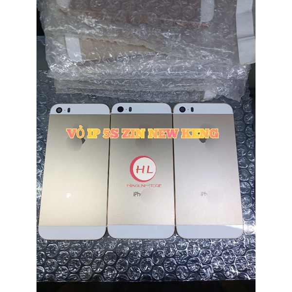 Vỏ 5S Vàng mới zin new.(Đủ khay +Phím)
