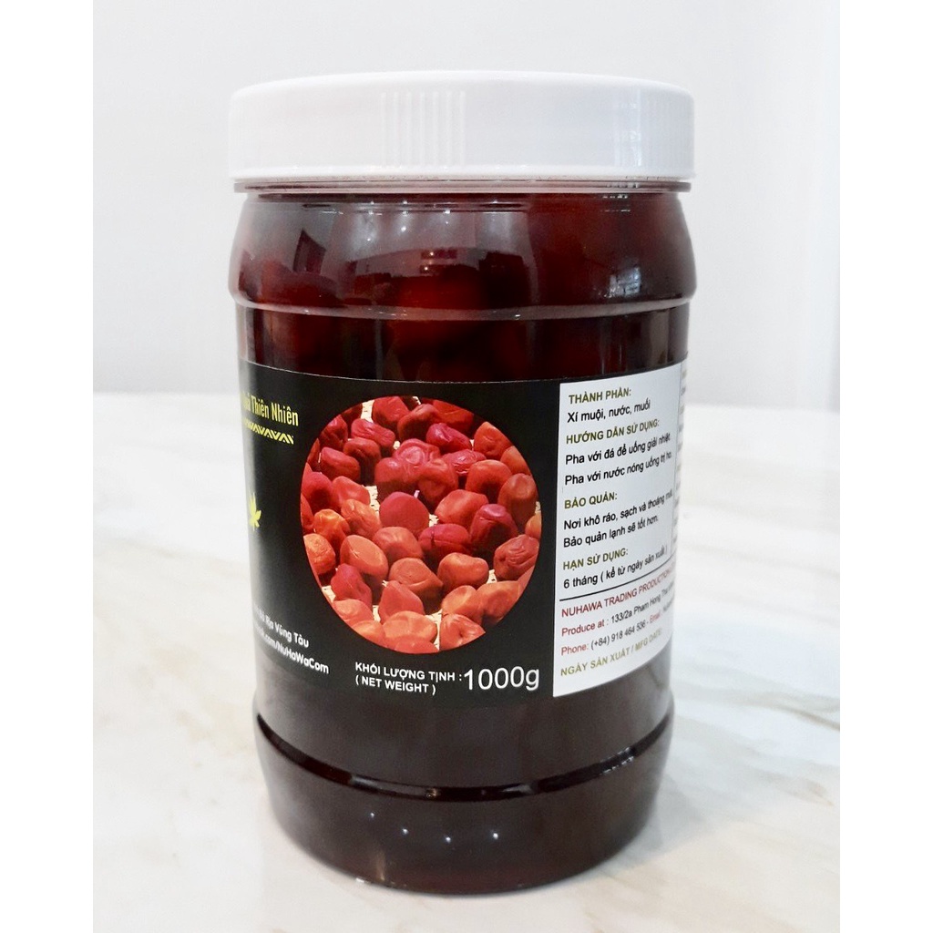 Xí muội ngâm dai/ nước cốt/ siro/ syrup xí muội dai dẻo (100%màu tự nhiên)