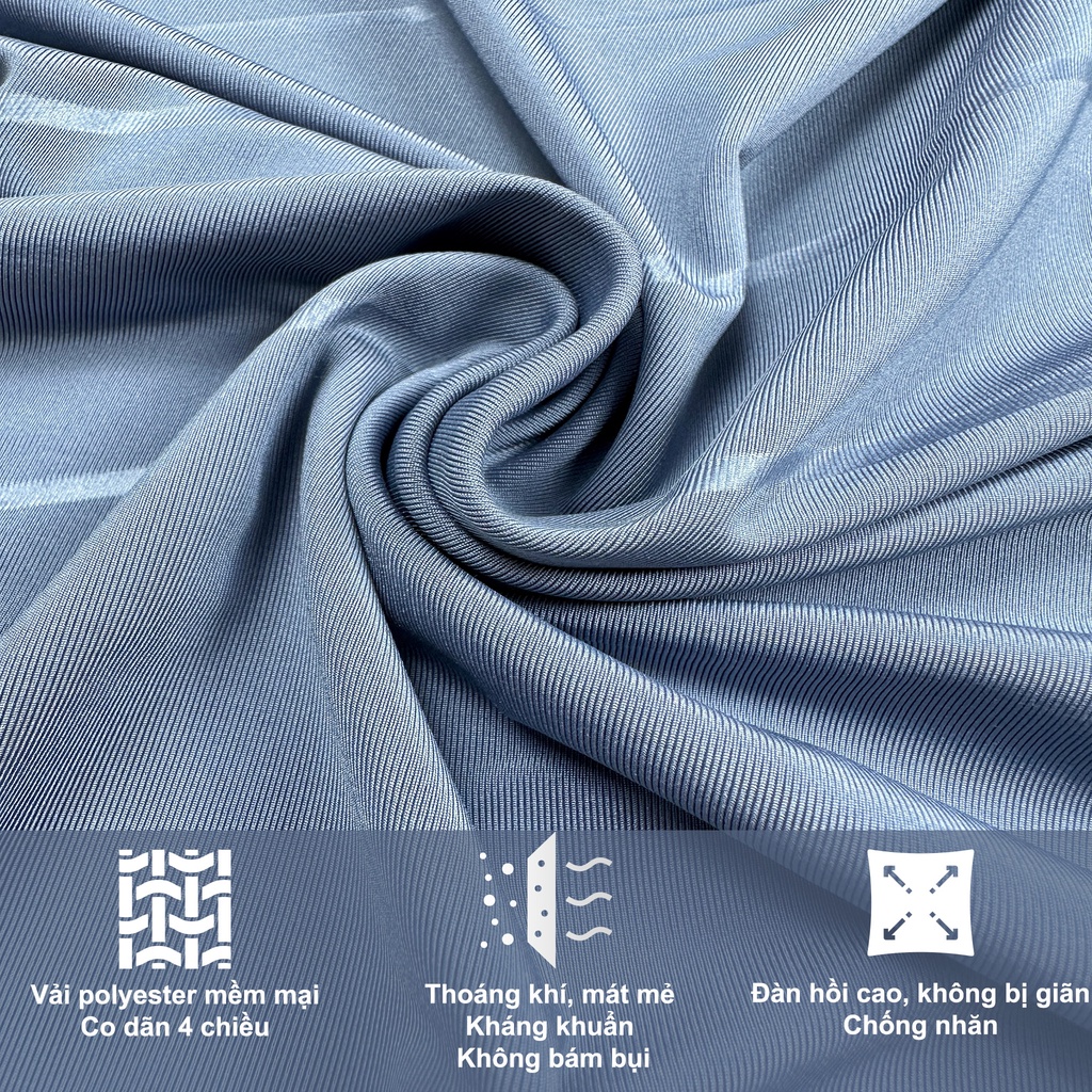 Áo thun tay dài Nam TYM dòng Basic có họa tiết vải Poly 4 chiều mềm mại, co dãn, thoáng mát  AMT004