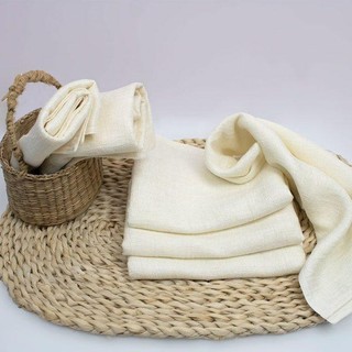 Khăn mặt tơ tằm tự nhiên 30 x 40cm - 100% tơ tự nhiên