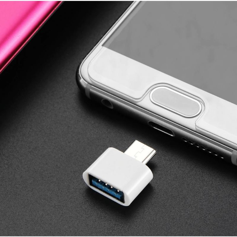 Đầu Chuyển Đổi từ USB sang đầu cắm Type C để mở file trong USB trên điện thoại Android hoặc Macbook