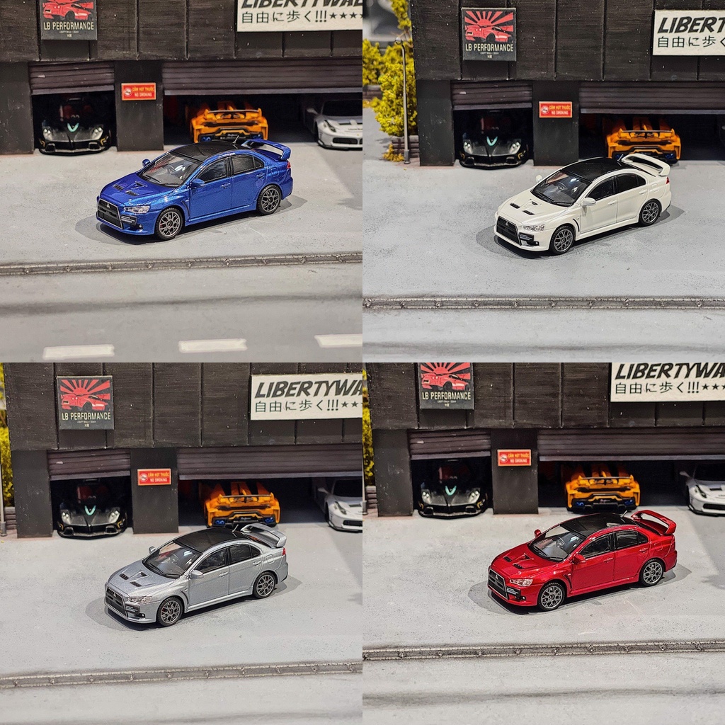 XE MÔ HÌNH MITSUBISHI EVO X,TỶ LỆ 1/64