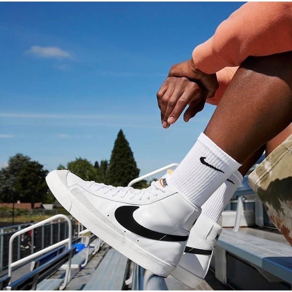 Giày Nike Blazer Mid '77 White Black