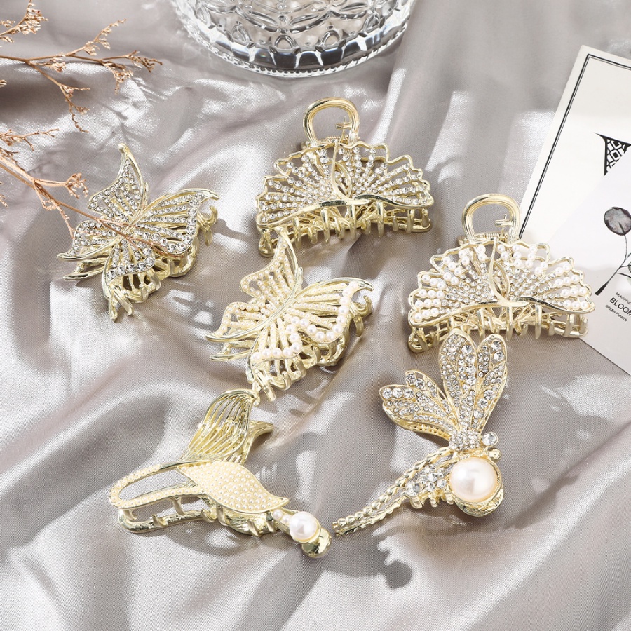 Kẹp Tóc Đính Đá Và Ngọc Trai Thời Trang Cho Nữ