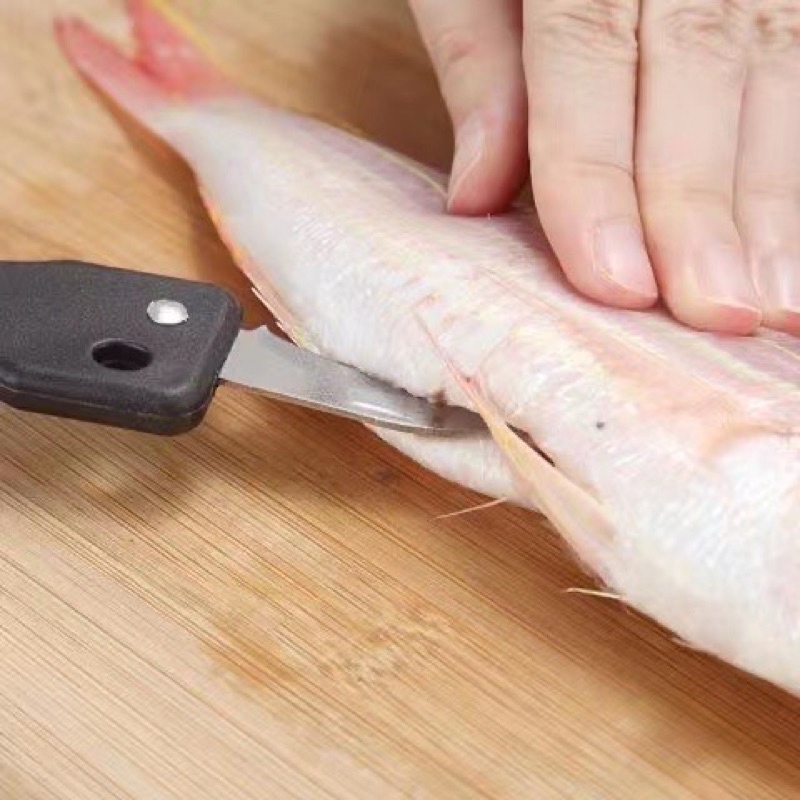 Hàng Có Sẵn】Dụng Cụ Cạo Vảy Cá Bằng Nhựa 2 Trong 1 Loại Bỏ Da Cá Loại Bỏ Da Cá Có Thể Cạo Vảy Cá