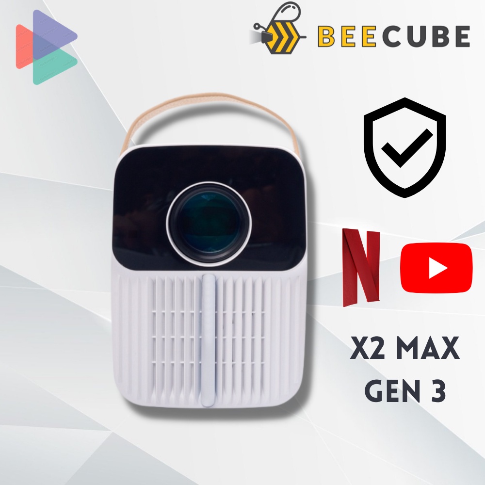 [CHÍNH HÃNG] Máy Chiếu Phim Mini Beecube X2 Max Full HD 1080p - Hệ Điều Hành Android TV - Kết Nối Wifi - Bảo Hành 12 Thá