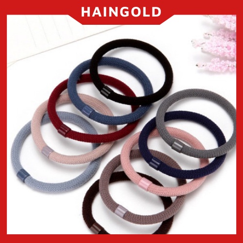 Set 10 dây cột tóc đơn giản