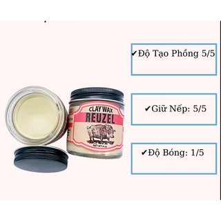 Sáp vuốt tóc nam thủy tinh lợn hồng mới nhất rezel clay wax