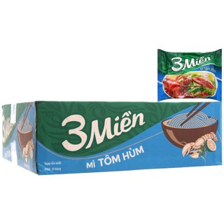 Thùng 30 gói mì 3 miền tôm hùm 65g