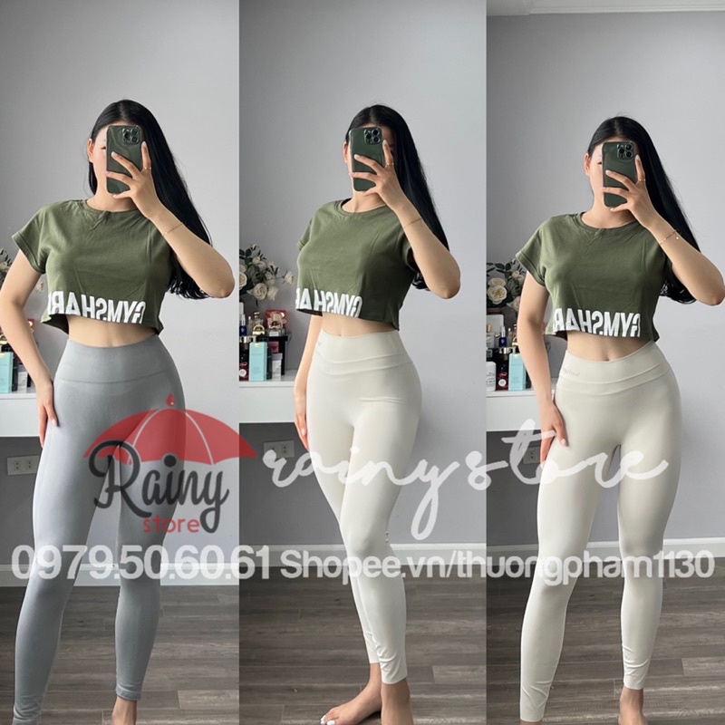 Áo Crop Top thể thao Gym.Shark cao cấp Rainy Store