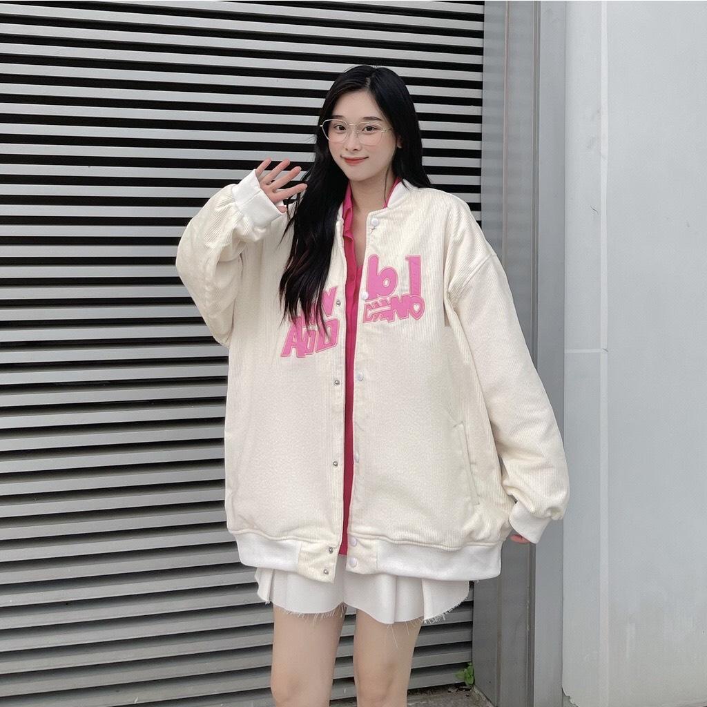 Áo bomber nhung tăm 2 màu