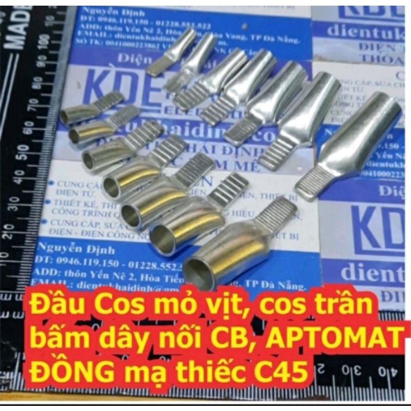 Đầu cos mỏ vịt - Cos mỏ vịt đồng mạ si