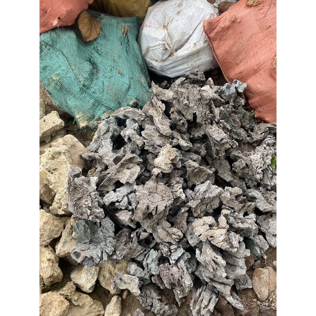 Đá kim đà tai mèo 1kg, đá trí bể cá, tiểu cảnh, thuỷ sinh, sân vườn, non bộ.