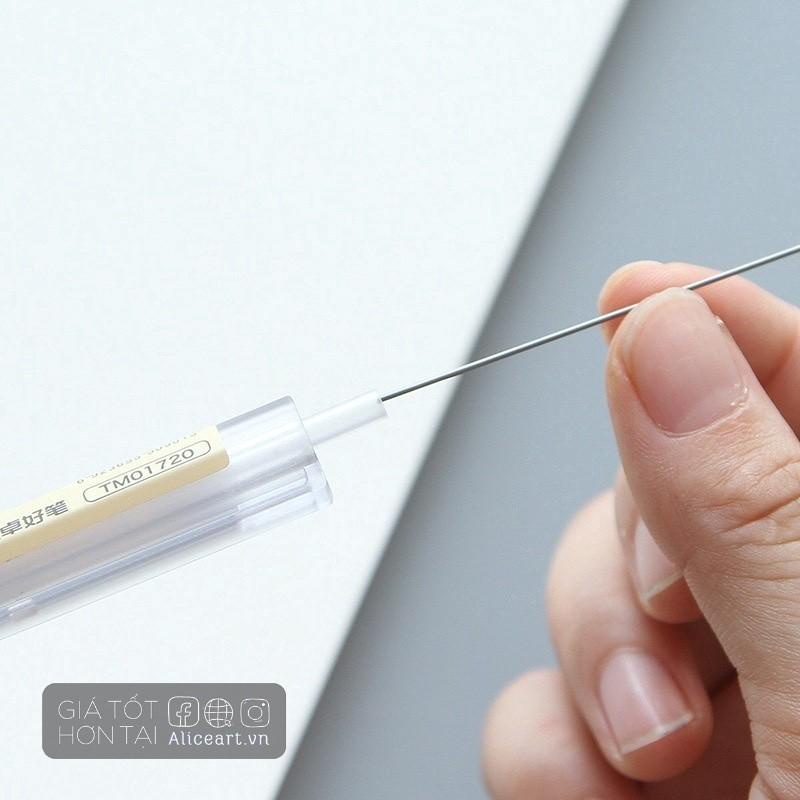 Bút chì bấm cơ ngòi màu trong suốt mờ và ngòi chì 0.5mm 0.7mm tiện dụng cho học sinh Sale