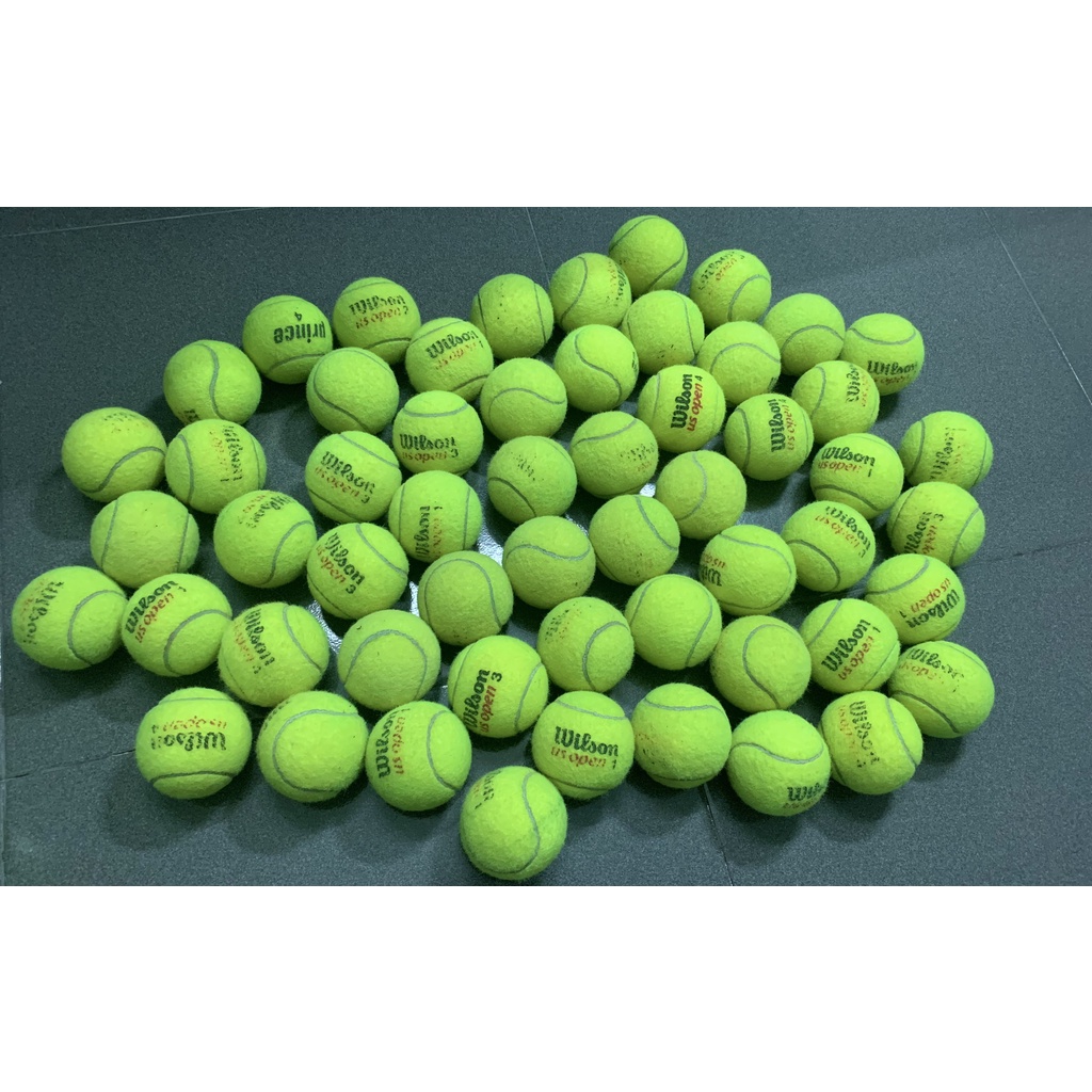 Banh Bóng Tennis Cũ Còn Đẹp, Cứng dùng để tập luyện