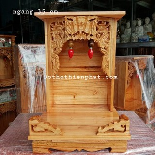 Bàn thờ thần tài ông địa  35 x 50 gỗ xoan hàng đẹp