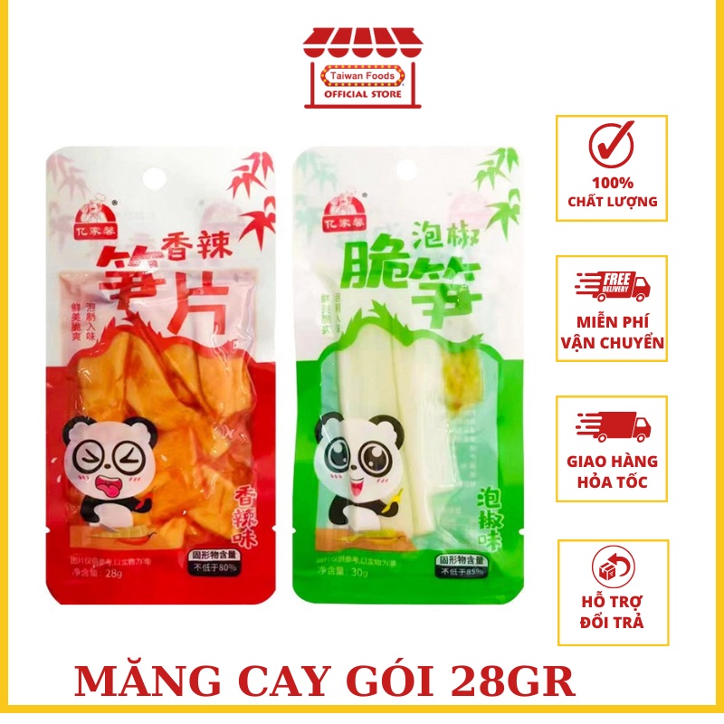 Măng Trúc Cay Hồ Nam Siêu Cay - Gói 28gr
