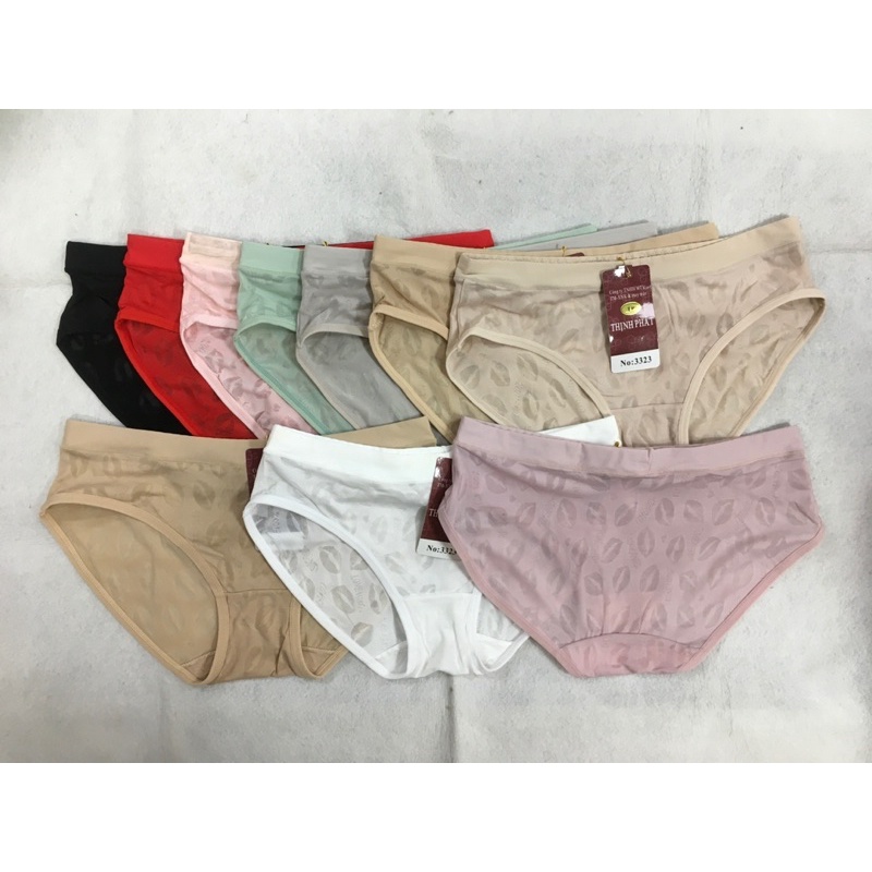 10 Quần lót nữ (3323) TV Hiệu Thịnh Phát. Vải Gấm.