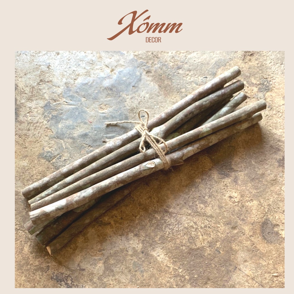 Cành củi khô  Decor trang trí nhà cửa,noel, lò sưởi, Đường  Kính 2-3cm, Dài 30-100cm