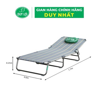 GIƯỜNG GHẾ XẾP INOX DUY LỢI CỠ NHỎ (QUÀ TẶNG 10 MÓC ÁO)