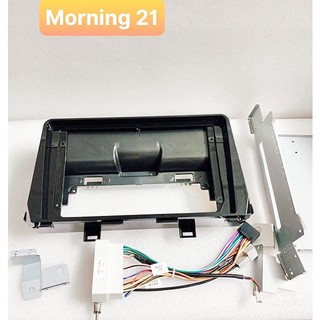 Mặt dưỡng dvd android cho xe kia morning 2021 + dây nguồn zin theo xe