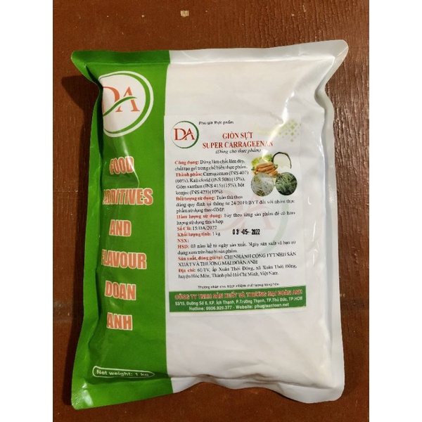 Phụ gia giòn dai cho chả lụa, chả cá, xúc xích chiết xuất từ rong biển tự nhiên... SUPER.CARRAGEENAN