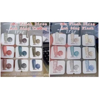 sơn gel nhũ flash Dirse (chính hãng)gel đậm đặc, nhũ siêu sáng sơn móng tay chân