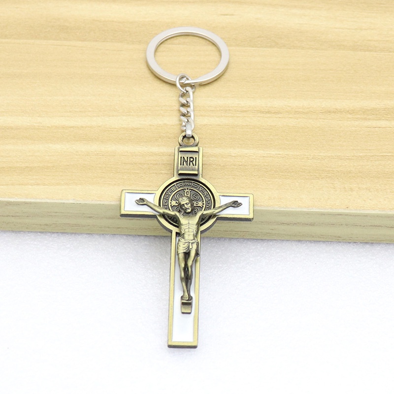 1 Mặt Vòng cổ Hình Thánh Giá Chúa Jesus Saint Benedict Crucifix DIY
