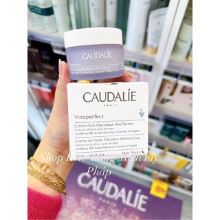 Kem dưỡng ban đêm trắng sáng da, mờ thâm nám caudalie vinoperfect 50ml- hàng pháp
