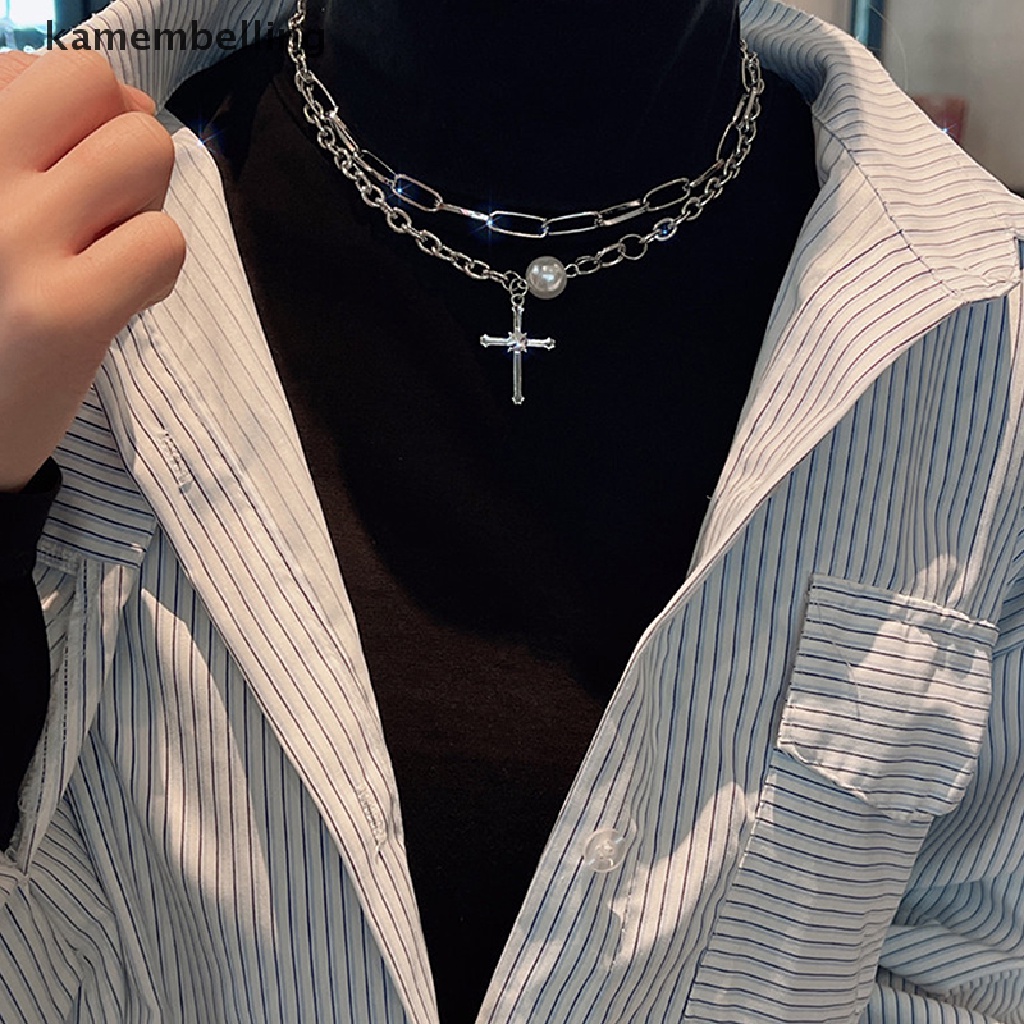 Vòng cổ Nhiều Lớp Mặt Thánh Giá Phong Cách Vintage Cho Nữ