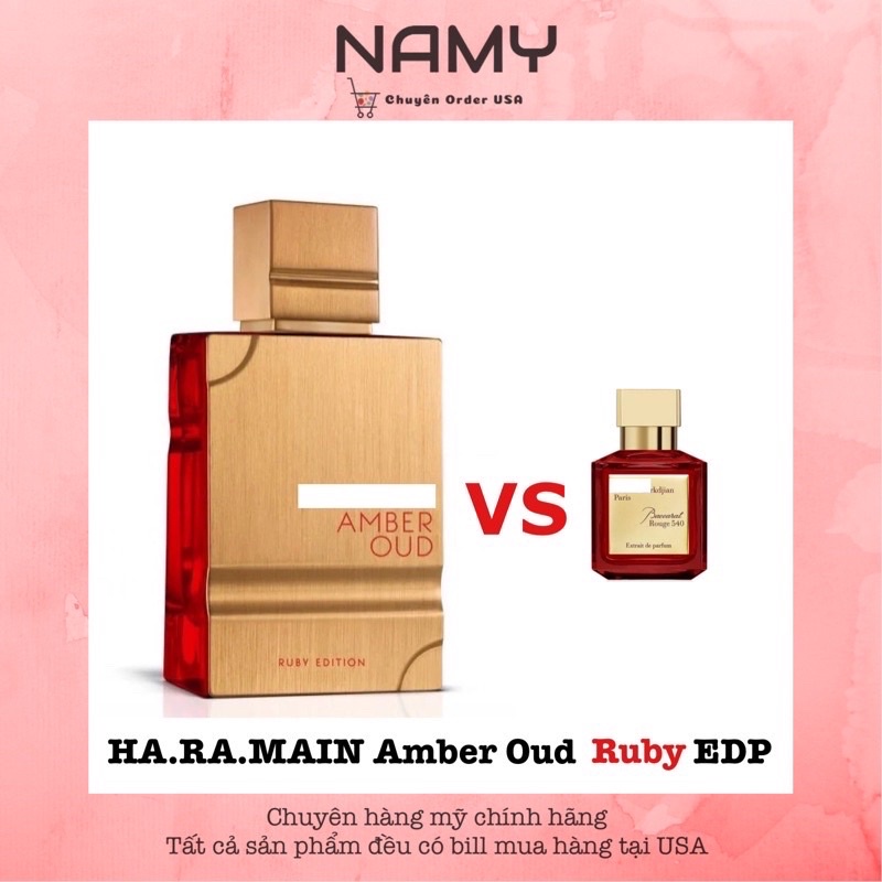 Xịt thơm HA.RA.MAIN Amber Oud Ruby full size 100ml