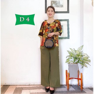 Bộ Lụa Trung Niên Cho Mẹ