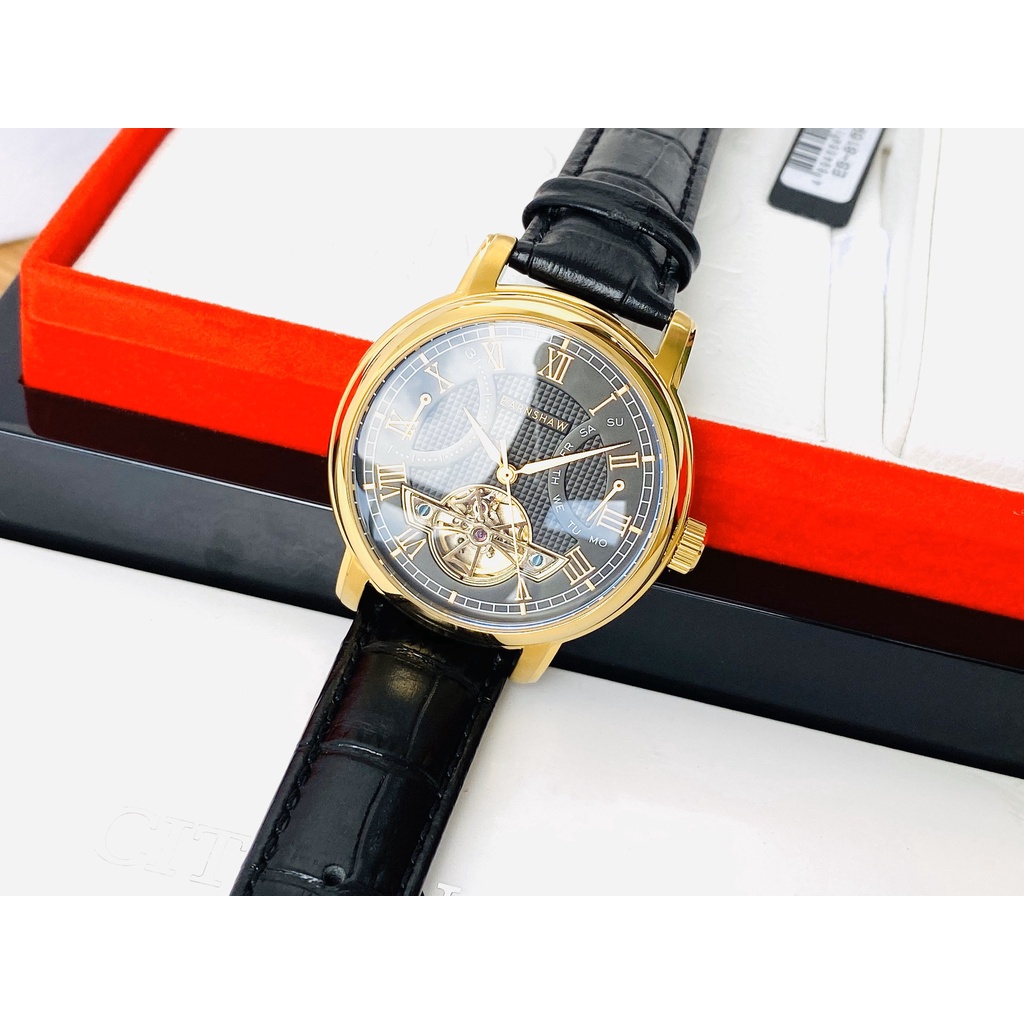 Đồng hồ nam dây da Thomas Earnshaw Longcase Double Retrograde ES 8169 05