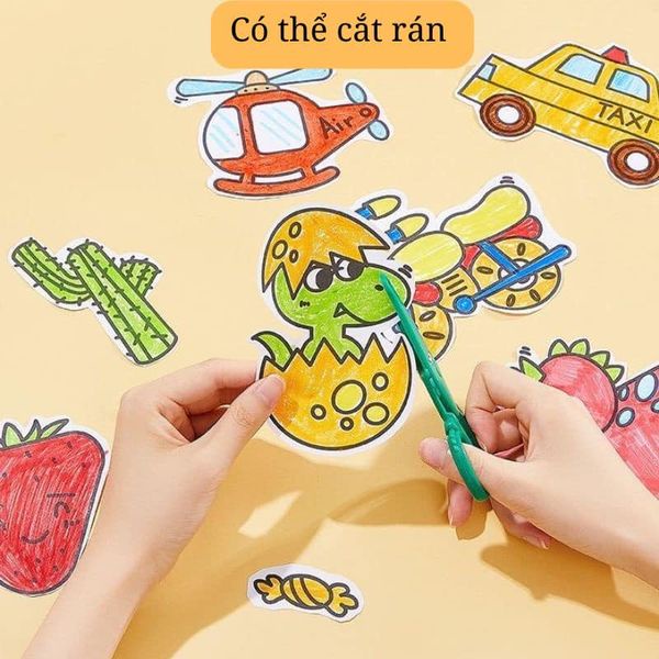 GIẤY CUỘN TRANH TÔ MÀU CẮT DÁN TÔ MÀU 3M CHO BÉ