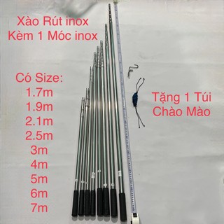 Xào Rút inox Dài 250cm Kèm Móc inox - Cao Cấp