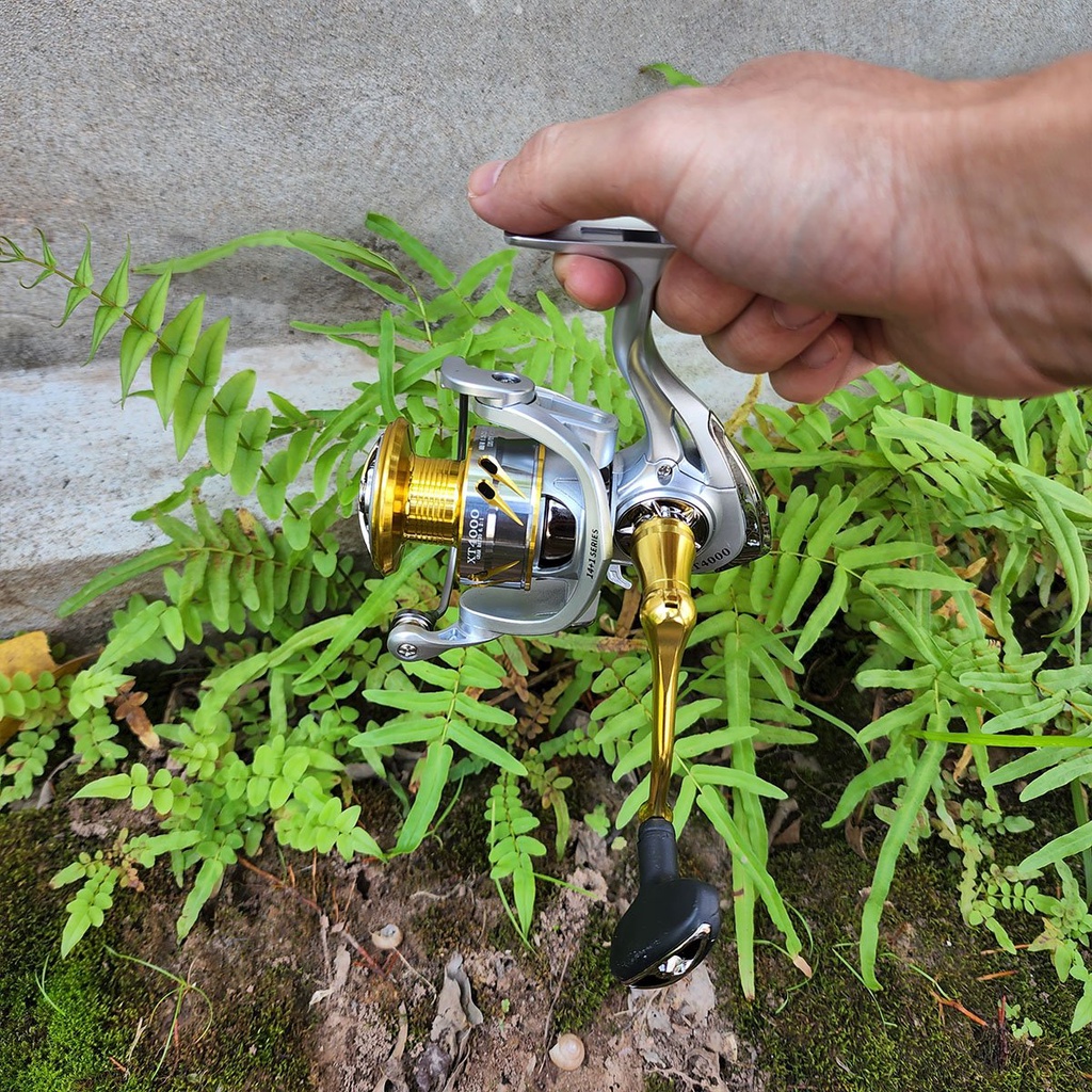 Máy câu cá  cao cấp máy câu lure kim loại cối nông và cối vừa siêu êm REELSKING XT