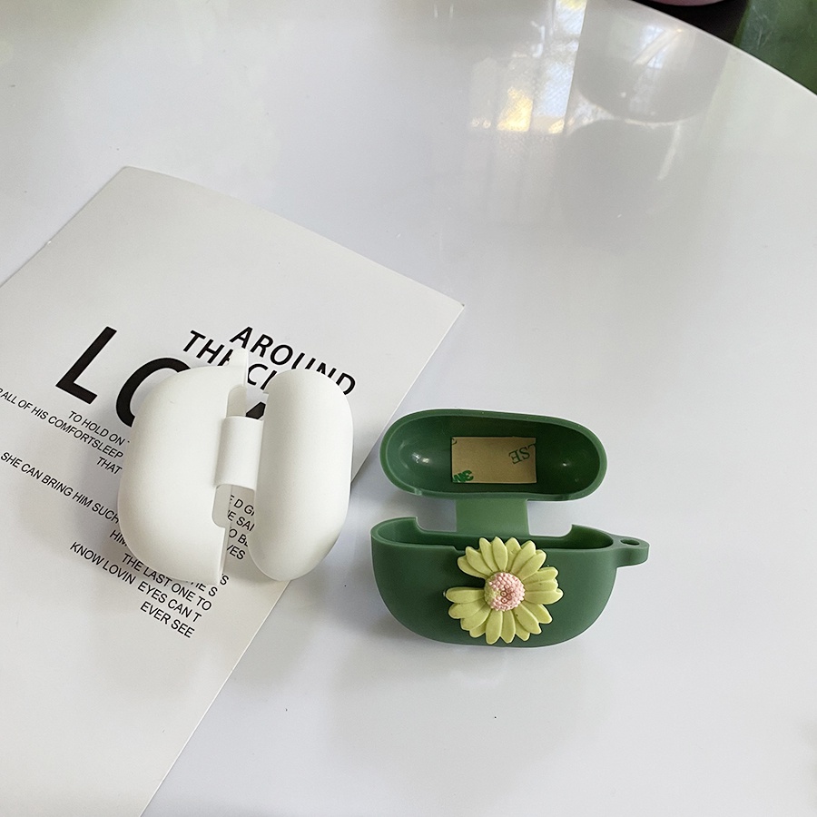 Ốp Điện Thoại Silicon Họa Tiết Hoa Tulip Dễ Thương Kèm Móc Khóa Và Dây Đeo Dành Cho Baseus Bowie M2 / E3 / E8 / Encok W11