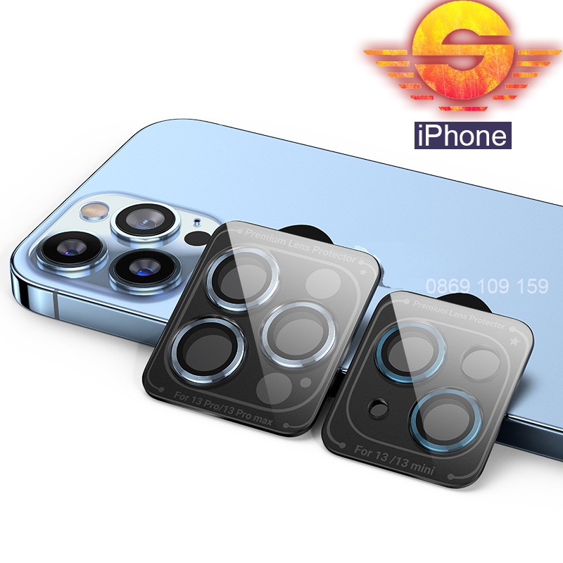 Bộ kính dán mắt camera iPhone 14/ 13 Pro/ 12 mini/ 11 Pro Max