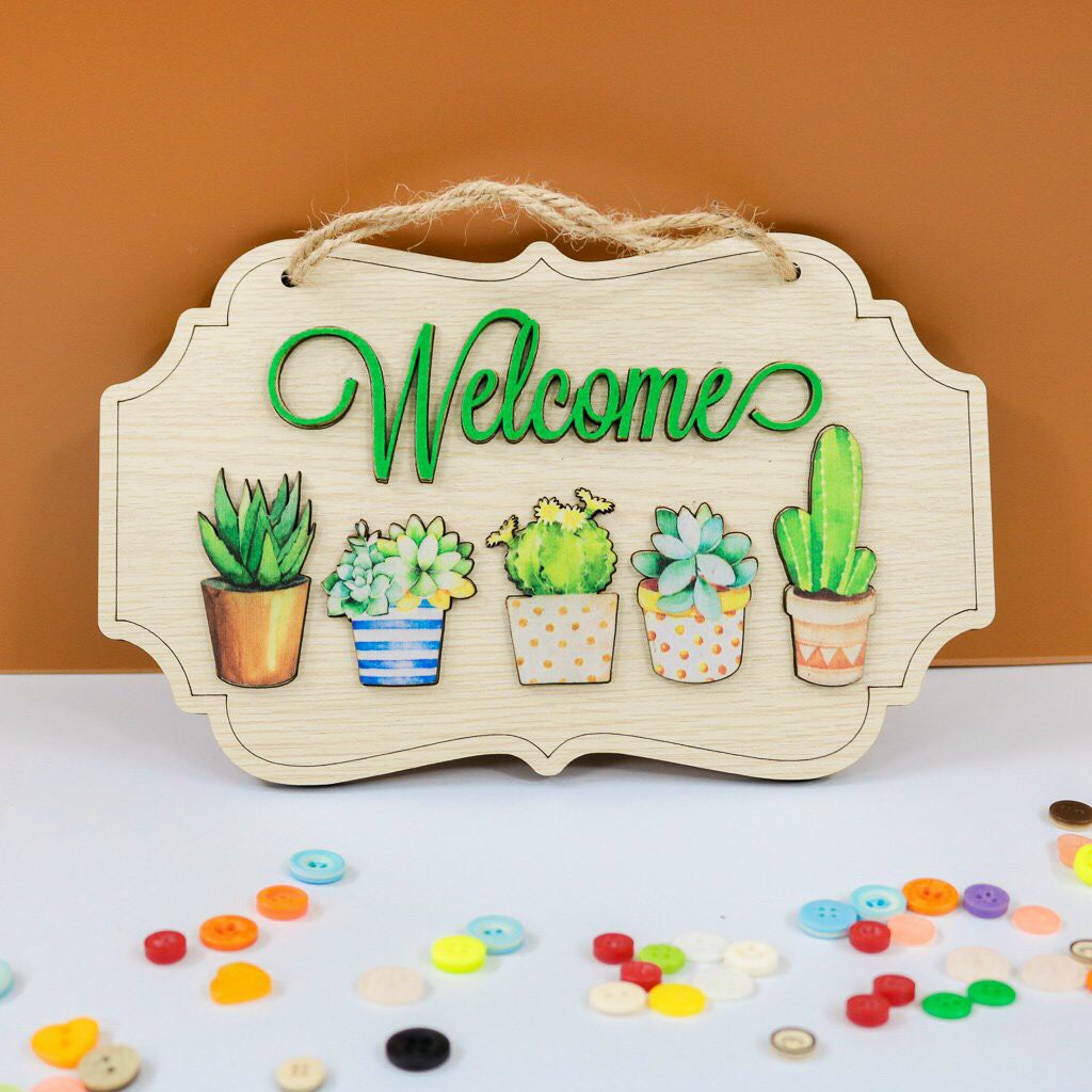 Bảng Gỗ Decor  Treo Tường, Cửa, Trang Trí Gia Đình, Cửa Hàng, Văn Phòng - MỘC DECOR CH01-09