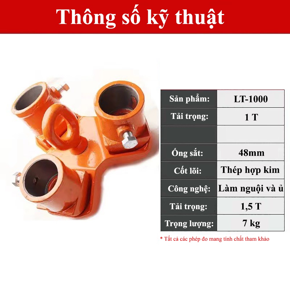 Giá móc treo palang ABG xích tay 1 tấn (không bao gồm palang và 3 ống sắt)