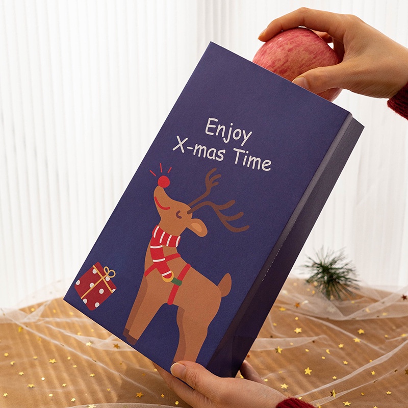 Túi quà noel kèm sticker dán miệng Mua Tất