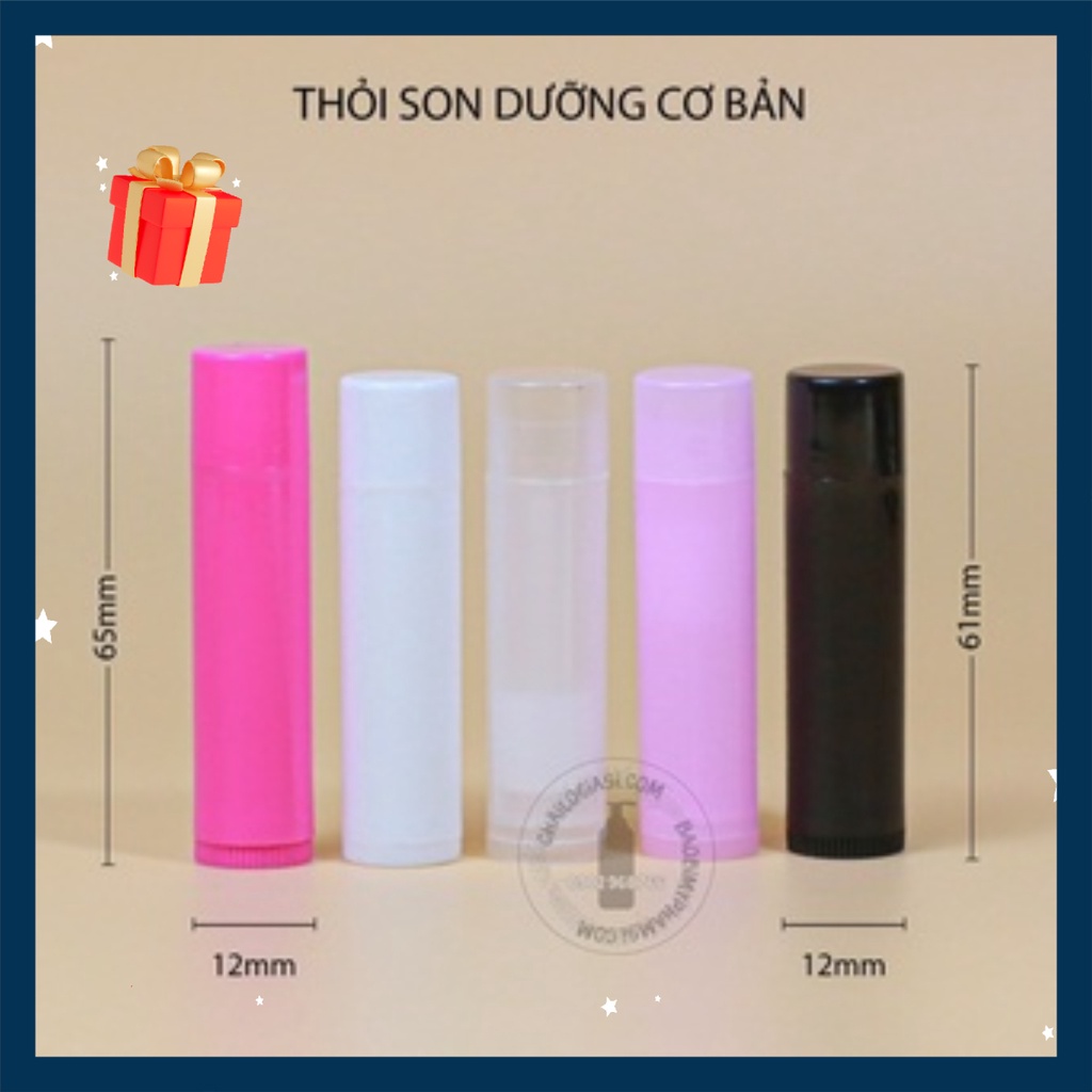 THỎI SON RỖNG CƠ BẢN NHIỀU MÀU
