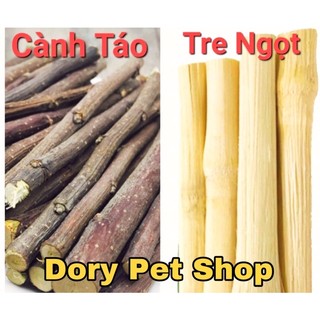 Cành táo tre ngọt mài răng hamster thỏ bọ nhím sóc