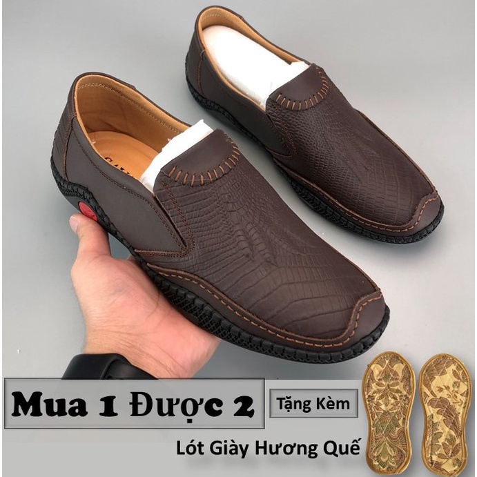 Giày lười nam da thật , khâu 2 lớp siêu bền chống nước tốt , giá gốc tại xưởng, thời trang hàn quốc !