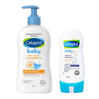 Sữa Tắm Gội Cetaphil Baby Wash Tinh Chất Hoa Cúc 230ml - 400ml
