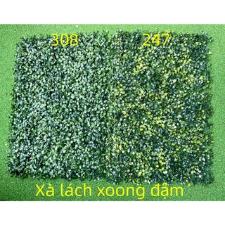Combo 10 tấm vỉ cỏ nhựa xà lách xoong 308, 247 làm tường cây giả, vỉ cỏ nhựa nhân tạo ốp tường