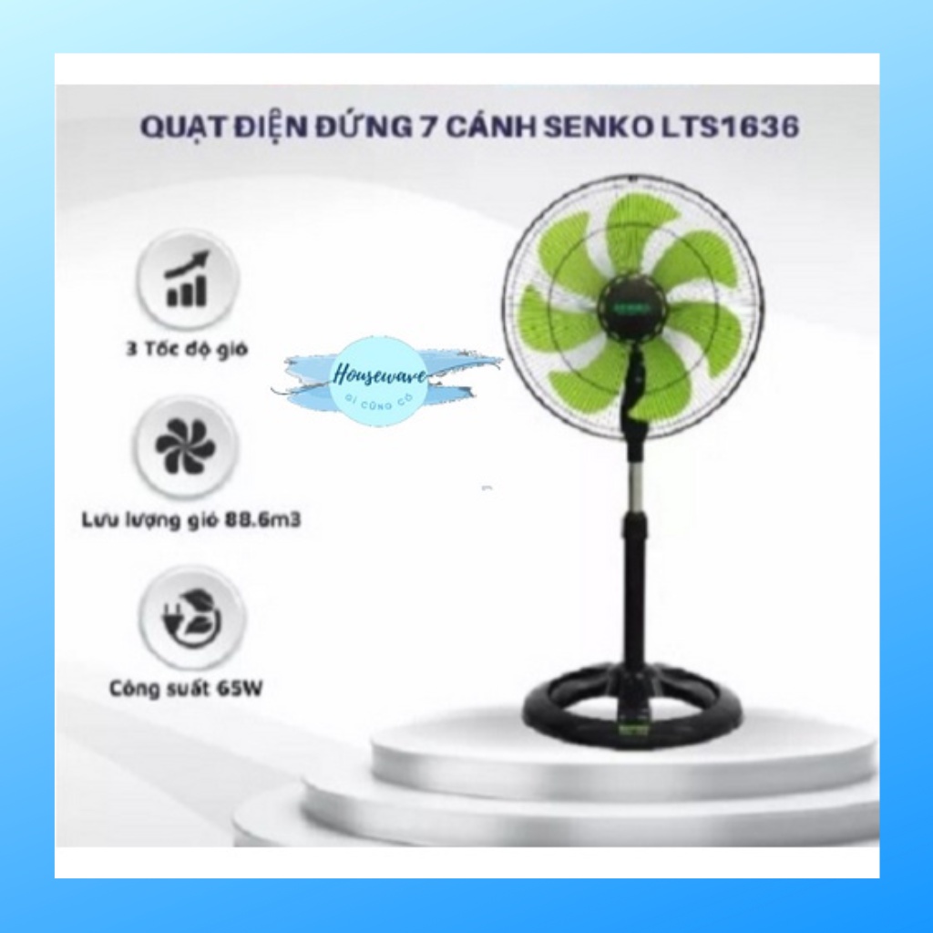 Senko_Quạt đứng Senko LTS1636 (7 Cánh) - Giao màu ngẫu nhiên - Hàng Chính Hãng