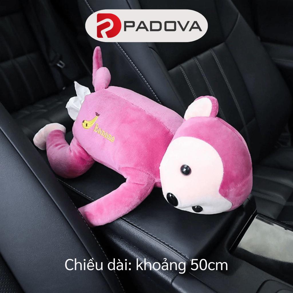 Hộp Đựng Khăn Giấy Rút Treo Vai Ghế Ô Tô Hình Chú Khỉ Ngộ Nghĩnh PADOVA 8364