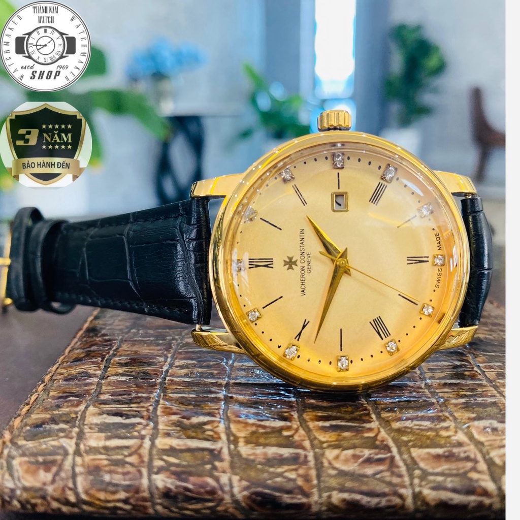 Đồng Hồ Nam Patek Philippe Đồng hồ Nam PTPL01 Dây da cao cấp, Full hộp, Mặt Sapphire chống xước, chống nước thẻ bảo hành