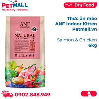 Thức ăn mèo ANF 6Free Indoor Kitten 6kg - Salmon & Chicken Petmall
